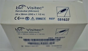 BVI Beaver Visitec Retrobulbar Atkinson .50 x 38mm (25G x 1 1/2in) 10/Box 581637 - Picture 1 of 6