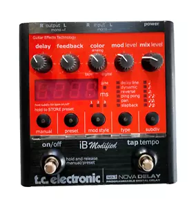 TC Electronic ND-1 Nova Delay - iB Modified Edition! Stereo Digital Delay Pedal - Picture 1 of 6