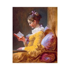 Jean-Honore Fragonard, A Young Girl Reading, Pearl Photo Paper, 8" x 10"