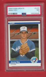 Baseball 1984 Fleer Update Jimmy Key Grade Card #U-61 Toronto PSA 7 - Bild 1 von 2