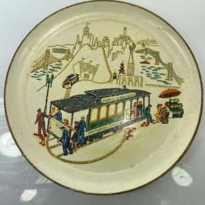 Carro de tren SAN FRANCISCO placa vintage beige Japón - Imagen 1 de 3