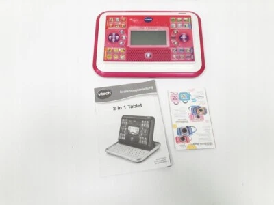 VTech 80-155554-004  2 in 1 Tablet / Laptop pink 80 Lernspiele DEUTSCH - Bild 1 von 4
