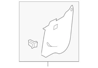 Panel de moldura pilar C interior delantero derecho flexible genuino Ford 2009-2012 8A8Z-7431004-AA Foto 1 de 2