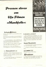 Stukas Carl Raddatz, Hannes Stelzer 1941 1 Page Danish Movie Press Release