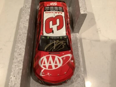 AUSTIN DILLON AUTOGRAPHED 2018 CHEVY CAMARO AAA INSURANCE DIECAST & CARD - Image 1 of 4