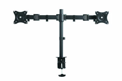 NEW Rocelco Double Articulated Dual Monitor Desk Mount Arm,  Fits 13”- 27” Flat - Image 1 of 2