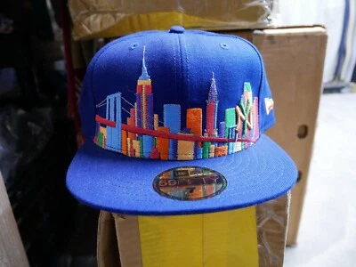 Raro Sombrero de los New York Yankees Brooklyn Bridge City View New Era Gorra Ajustada Para Hombres Talla Foto 1 de 4