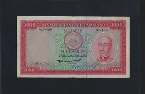 Portugal PORTUGUESE Guinea 1000 Escudos 1964 P-43 FINE - Picture 1 of 2