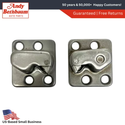 1940-1948 Desoto Rear Front Right & Left Door Lock Striker Plate Set 893031 - Image 1 of 4