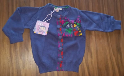 Lola et Moi Superbe gilet en maille bleu - Neuf avec étiquette - Photo 1/4