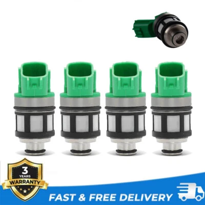 Juego de 4 inyectores de combustible para Nissan 2010-2014 Np300 2002-2004 Xterra 166001S700 Foto 1 de 4