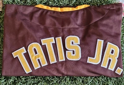 Fernando Tatis Jr signed San Diego Padres Brown jersey JSA Auto Autograph - Image 1 of 2