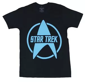 Star Trek Mens T-Shirt - Simple Star Fleet Logo and Star Trek Word Image - Picture 1 of 1