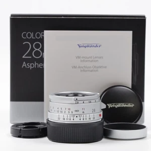 Voigtlander Color Skopar 28mm F2.8 Type II VM for Leica M Silver [Top Mint] #129 - Picture 1 of 12