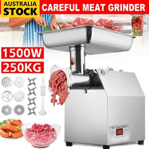 Commercial Meat Mincer Grinding 1500W Electric Grinder Heavy Duty Sausage Maker - Picture 1 of 12