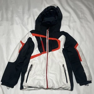 Obermeyer Niños I-Grow Esquí Nieve Chaqueta Talla 6 Negro Rojo Blanco Bolsillos con Cremallera Invierno - Imagen 1 de 5