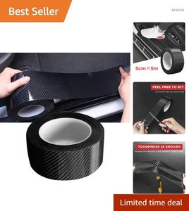 Auto Stoßstange Kantenschutz Gummi Carbon Aufkleber UV-beständig Universell - Bild 1 von 2