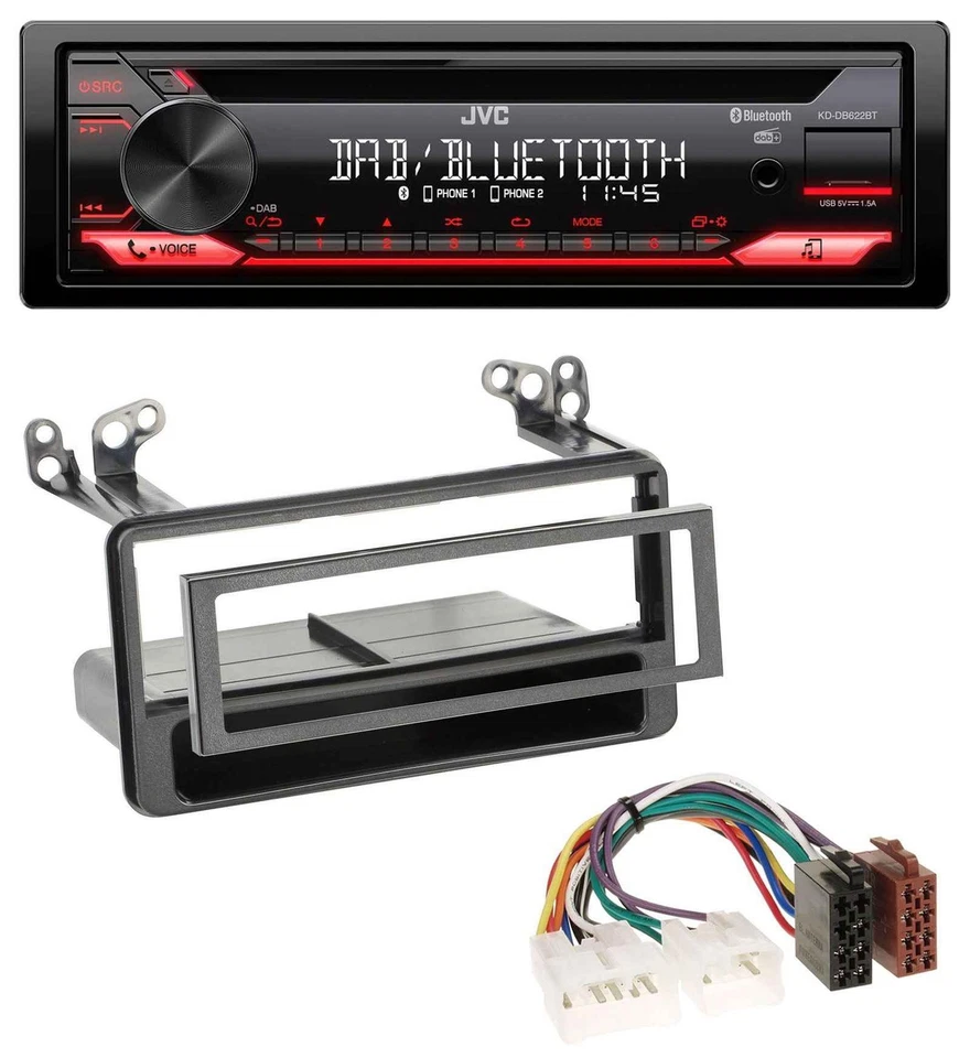 JVC CD DAB USB Bluetooth MP3 Autoradio für Toyota MR2, RAV4, Yaris Verso - Bild 1 von 4
