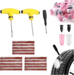 15PCS Tire Plug Kit Seal Strip + 60PCS Screw in Tire Plugs,All-In-One Flat Ti... - Picture 1 of 7