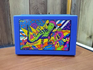 1992 MADE IN USE ROLLIN/WILD SCHOOL BOX BLUE ROLLIN BLADES 90s Pencil Box - Bild 1 von 6