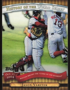 Jason Varitek 2010 Topps History of the World Series HWS19 Boston Red Sox - Picture 1 of 2