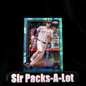 Refractor Aqua Lava Kris Bryant 43/199 2025 Topps cromado - Imagen 1 de 2