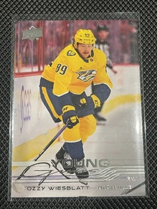 Ozzy Wiesblatt - 2025-26 Upper Deck Young Guns #212 - Predators - Picture 1 of 1