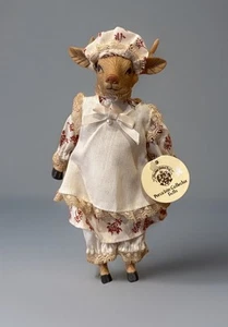 Goebel Porcelain Deer Hand Painted Collector Doll With Dress House Of Global Art - Picture 1 of 6