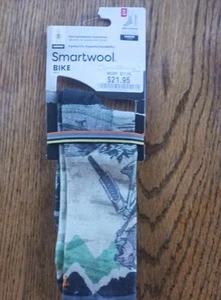 Smartwool socks men's crew xlarge XL Cycle Cycling wolf merino wool bicycle bike - Picture 1 of 4