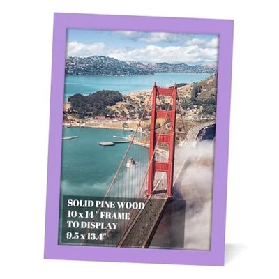 Marcos de madera para colgar en la pared, marcos de pintura de diamantes 10x14 pulgadas púrpura Foto 1 de 4