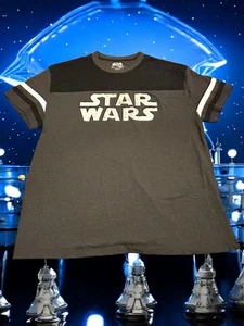 Star Wars Fifth Sun Retro T Shirt Womens Crew Neck XL Black Gray Jedi Force - Picture 1 of 11