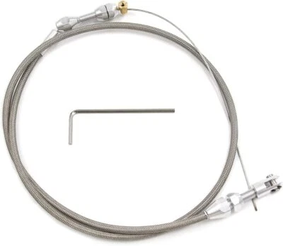 36" Braided Throttle Cable Kit for 97-07 Chevrolet/Chevy LS1 4.8L 5.3L 5.7L 6.0L - Изображение 1 из 4