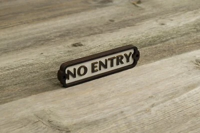 Знак без входной двери, табличка без вторжения, винтажный стиль, железная дорога, ретро,  - Изображение 1 из 4