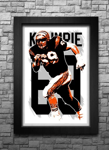 TIM KRUMRIE art print/poster CINCINNATI BENGALS FREE S&H! JERSEY Cover