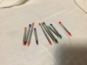 Lot of 10 Metal Retractable Stylus Pen for Nintendo 3DS Green Blue Purple RedNEW - Picture 1 of 2