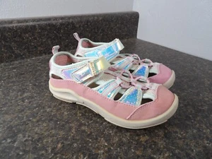 OshKosh Everyplay Flexible Outsole Bump Toe Sandal Pink girls 12mo - Picture 1 of 8
