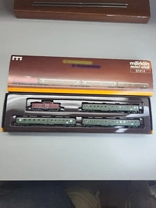 Marklin Z Scale 81414 Fast Train Set DB Class V 100 Locomotive with 3 Coach Cars - Picture 1 of 24