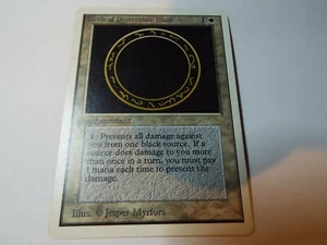 MAGIC THE GATHERING TARJETA CÍRCULO ILIMITADO DE PROTECCIÓN: NEGRO ex - Imagen 1 de 2