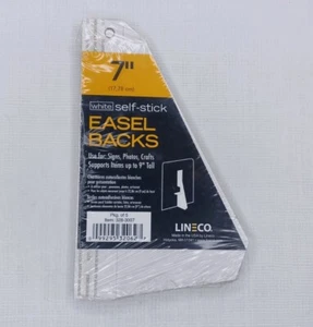 VINTAGE Self Stick Easel Backs LINECO Easel Stands 7” inch NEW NOS Pkg Of 5 - Picture 1 of 11