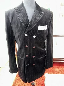 STACY ADAMS, BLAZER HOMBRE TERCIOPELO, A MEDIDA, DOBLE BOTONADURA Talla: 42R - Imagen 1 de 11