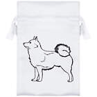 'Schipperke Dog' Satin Drawstring Bag/Pouch (SB040524)