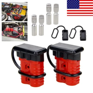 1Pair 175A SB175 Connector 2 Gauge AWG Cable Wire Quick Connect Battery Plug Kit - Picture 1 of 9