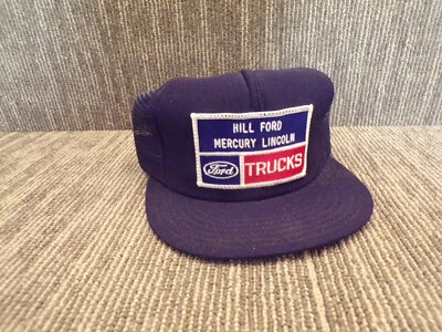 Vtg Hill Ford Mercury Lincoln Franklin Wisconsin Snapback Mesh Trucker Hat/Cap - Image 1 of 4