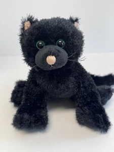 Webkinz Ganz Black Cat with Green Eyes Plush Stuffed Animal NO CODE HM135  - Picture 1 of 6