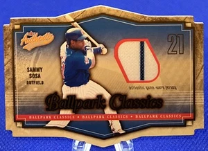 2004 Fleer Authentic Ballpark Classics Sammy Sosa 2 Color Game Worn Jersey BC-SS - Picture 1 of 2