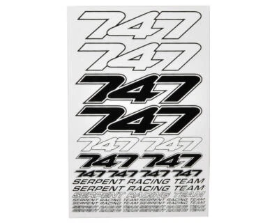 Serpent Decal Sheet (Black/White) (2) [SER804297] - Image 1 of 2