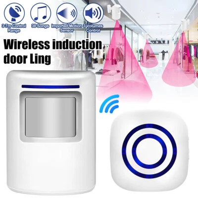 Wireless Doorbell Motion Sensor Door Chime Alarm Detector Shop Welcoming Bell - image 1 of 4