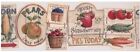 Retro Wooden Food Signs Wallpaper Border Country Kitchen Pantry, AAI08152B