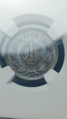 1923 Mo Mexico 1 Centavo NGC MS66 BN Brown Pop 3/0 in BN                    2692 - Image 1 of 4