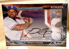 PRINCE FIELDER 2015 Topps Strata AUTO JUMBO PATCH #'d 6/25 Game-Used Autograph!!